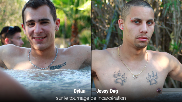 Jessy Dog et Dylan dans le jacuzzi sur le tournage de Incarcération jessy-dog-dylan-tournage